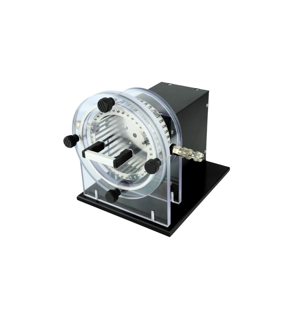 Calo-Wheel, motorized running wheel, metabolic treadmill alternative, air-tight compartment, O₂ sampling, CO₂ sampling, metabolic measurements, calorimetry, energy expenditure, respiratory exchange ratio, RER, computer-controlled, exercise monitoring, PhenoMaster integration, home cage compatibility, exercise calorimetry.